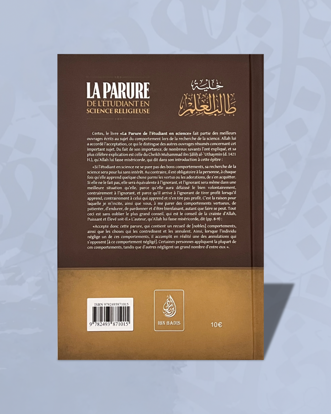 La Parure de l'Etudiant en Science Religieuse - Éditions Ibn Badis